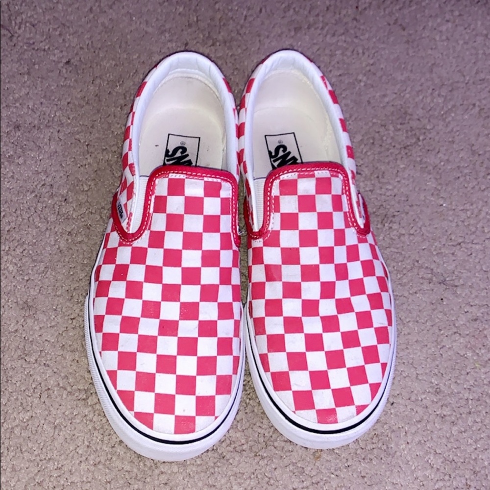RED CHECKERBOARD VANS❤️